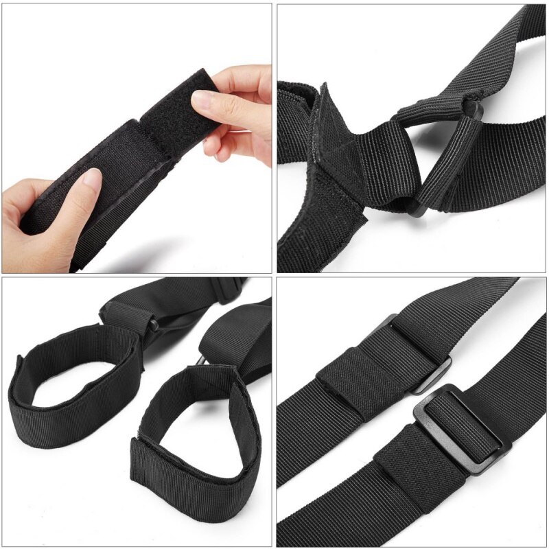 Nylon Skifahren Taschen Verstellbare Stange Schulter Hand Träger Lash Griff Riemen Porter Haken Schleife Schutz Für Ski Snowboard