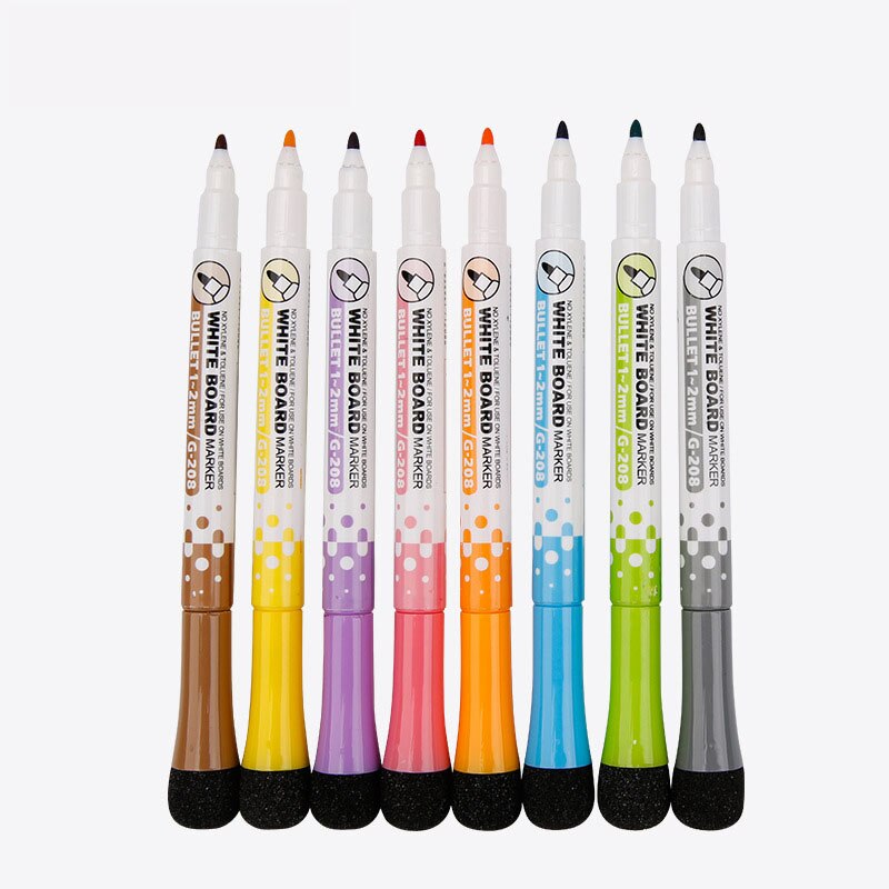 Whiteboard Pens Whiteboard Markers: 8 Magnetic whiteboard markers, erasable colorful whiteboard markers, suitable for schools, homes and offices, fine points Whiteboard Pens Whiteboard Markers: 8 Magnetic whiteboard markers, erasable colorful whiteboard markers, suitable for schools, homes and offices, fine points