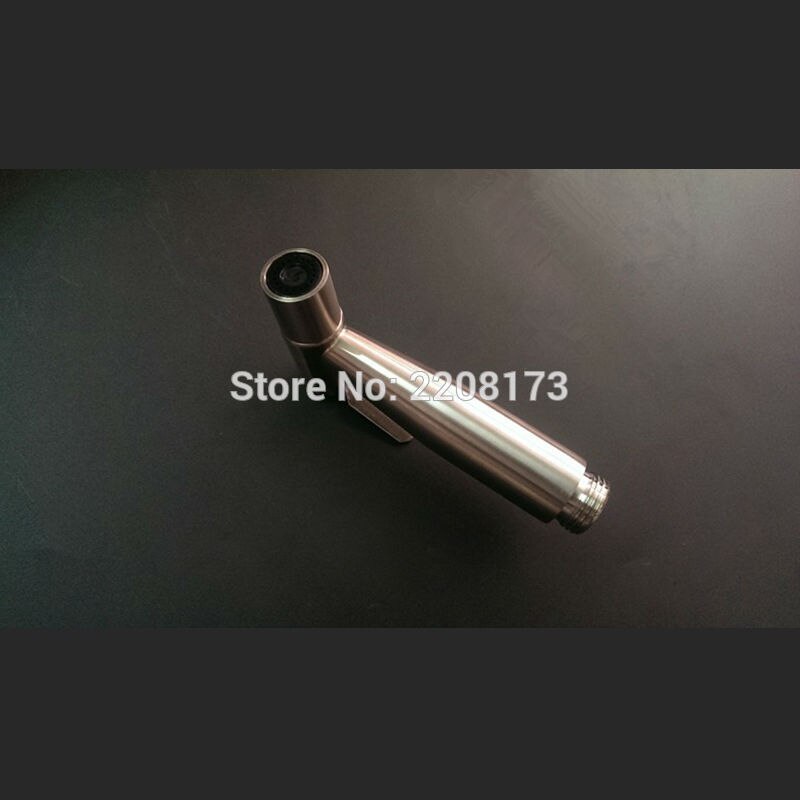 304 Roestvrij Staal Hand Wc Bidet Mini Douche Bidet Spray Hoge Druk Kleine Shattaf Spuit in Nikkel Geborsteld set