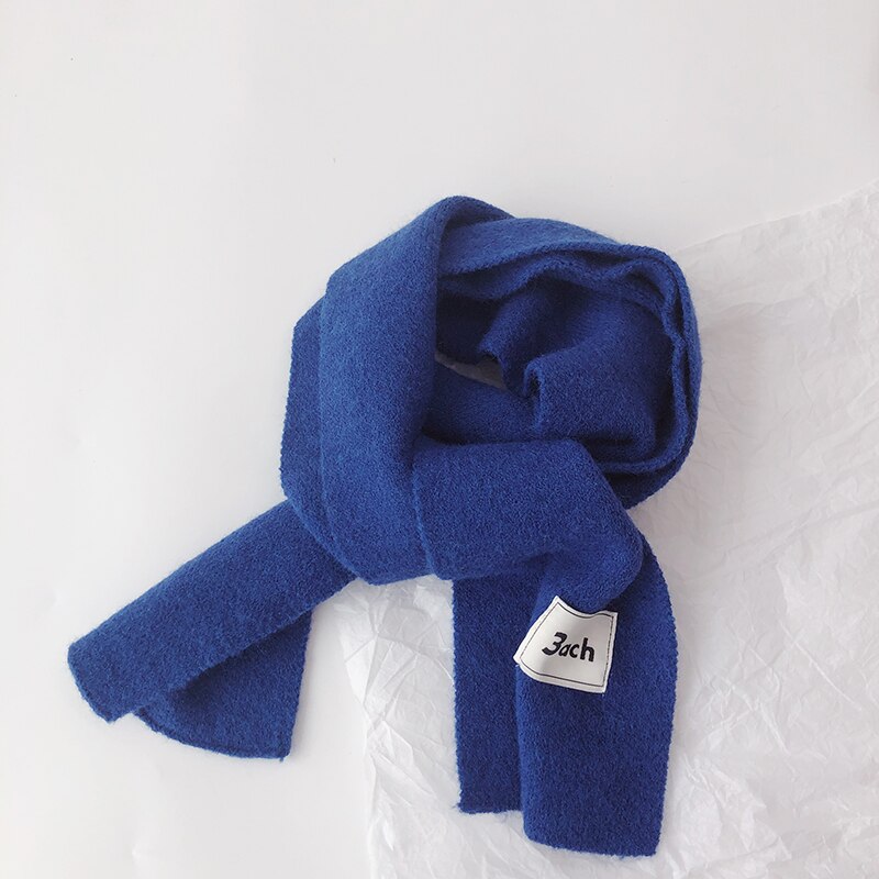 Autunno inverno bambini ragazzi ragazze sciarpa morbido caldo imitazione Cashmere fazzoletto da collo sciarpe per bambini 13 colori: Blu