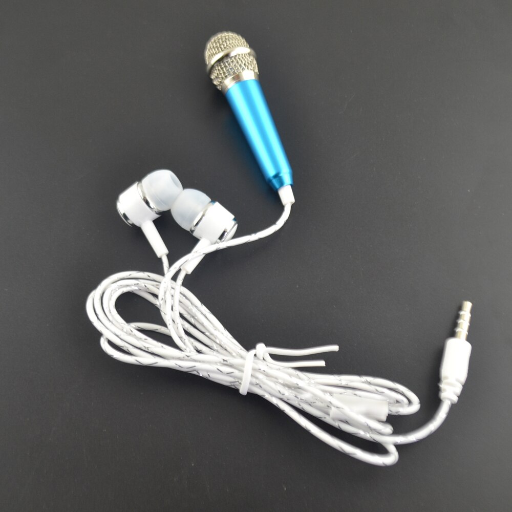Protable K Song Mini Microphone earphone Universal KTV Karaoke Mobile Phone Computer Microphone headset Toy