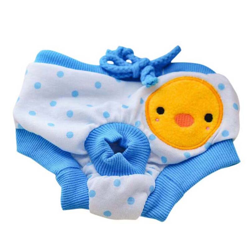 Colorful Puppy Pet Dog Cotton Print Cozy Sanitary Physiological Pants Pet Underwear