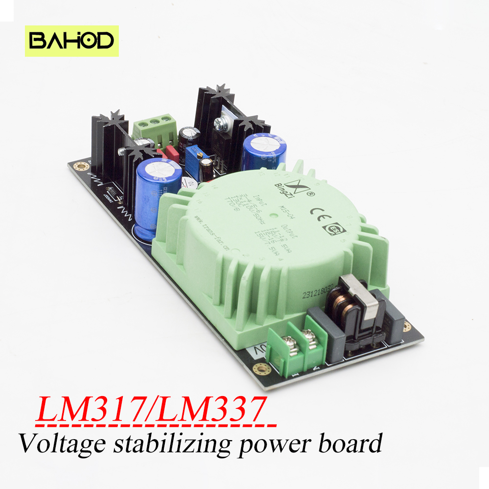 LM317/LM337 Transformer Output Adjustable Voltage Stabilizing Circuit Board Kit Diy Can Install Talema Sealed Ring Transformer