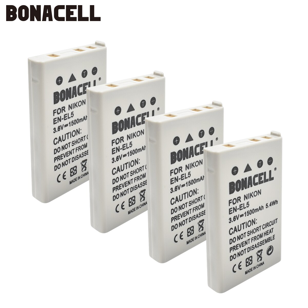 Bonacell 1500mAh EN-EL5 Digital Camera Battery Pack for Nikon Coolpix P4 P80 P90 P100 P500 P510 P520 P530 P5000 P5100 5200 L50