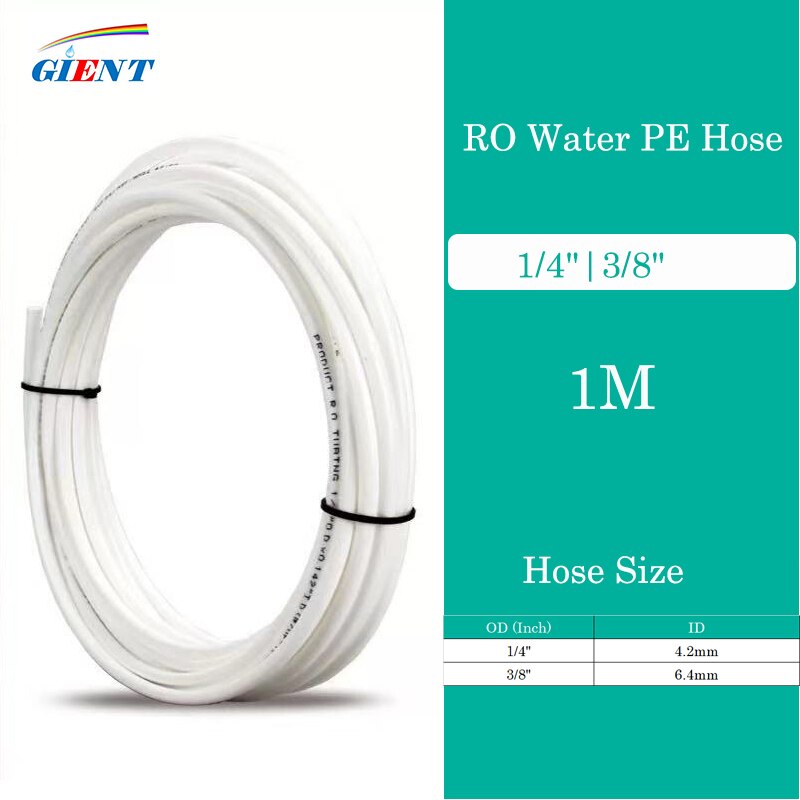1/4'' 3/8'' PE Pipe Food Grade Water Purifier Pipe Hi Soft Tube Aquarium Flexible Hose Reverse Osmosis Water Pipe