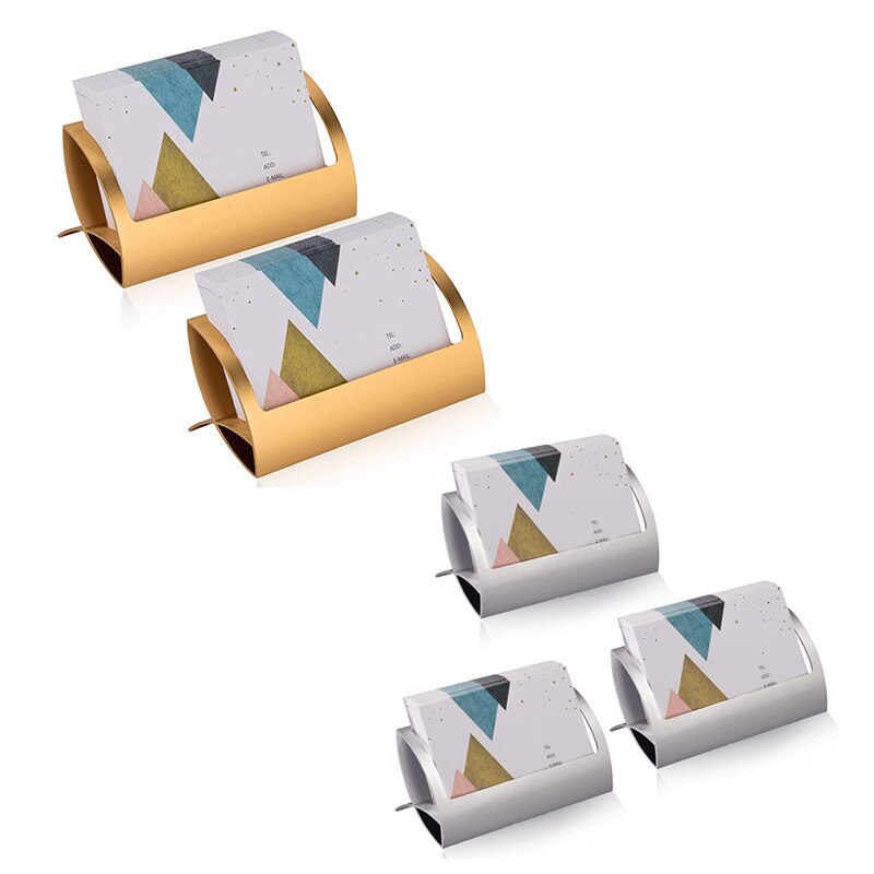 Porte-carte d'affaires pour bureau, porte-cartes de visite de bureau en aluminium en métal