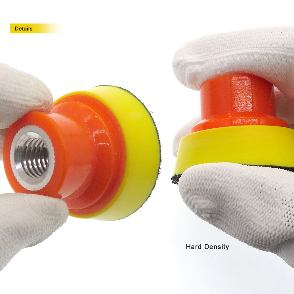 2 inch Hard density Edge Backing Plate Hook & Loop for Rotary Polisher Adhesive Back Plate M14 50MM for Buffing Pads