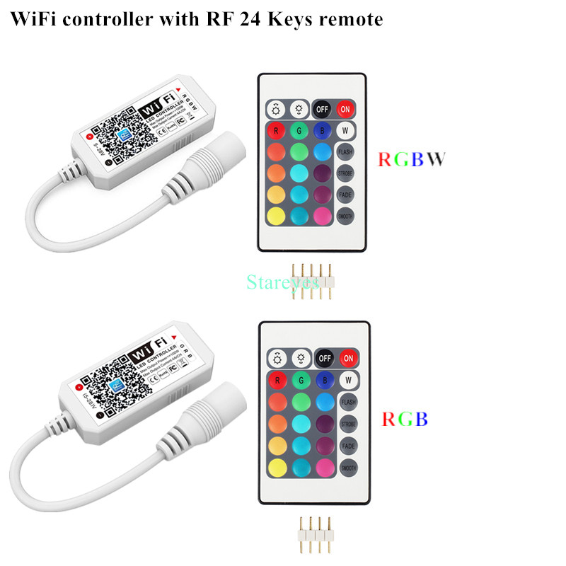Magic Home WiFi télécommande sans fil variateur DC5V 12V 24V couleur unique RGB RGBW télécommande Alex Tuya contrôle pour bande LED