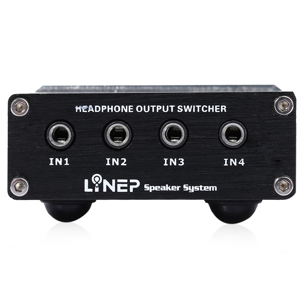 Audio Switcher Met 4 Ingang 4 Output Duurzaam Audio Signaal Switcher Voor Hoofdtelefoon MP3