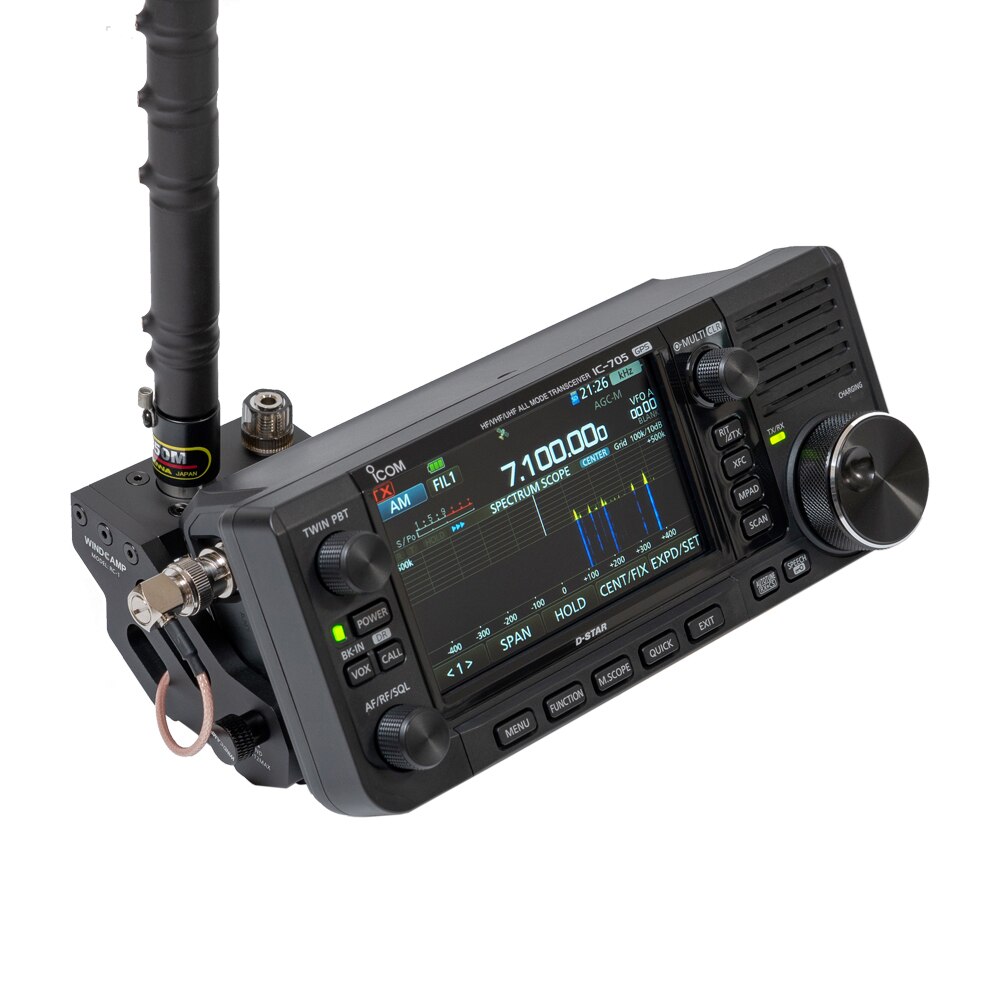 Icom ic -705 antennebrakett kortbølge radio hurtigutløser antennebrakett egnet for icom ic -705