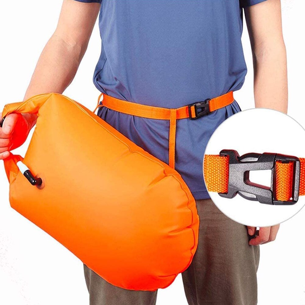 Natação boia segurança nadar flutuador inflável à prova dwaterproof água ar seco saco de natação à deriva para água esporte acessórios