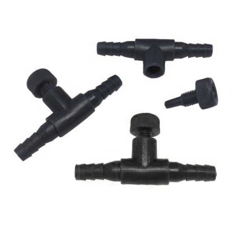 Plastic Control Valve Aquarium 2 Way Air Line Regulator Connector for Adjusting Fish Tank Air Pump Gas Volume