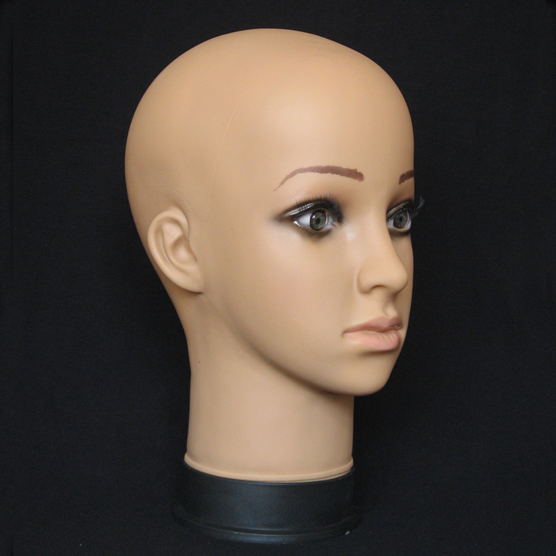 Kvinders mannequin hoved hat display paryk torso pvc træning hoved model hoved model