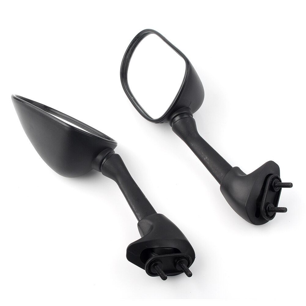 Motorcycle Left & Right Side Rearview Mirrors Rear View Side Mirror for Yamaha YZF R6 2001 2002 Black