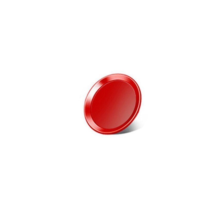 2 pièces Ultra mince Support d'empreintes digitales tactile ID bouton accueil autocollant pour iPhone 7 7plus 6 6S 6plus 5 5S 5C SE autocollants sur le téléphone: Red