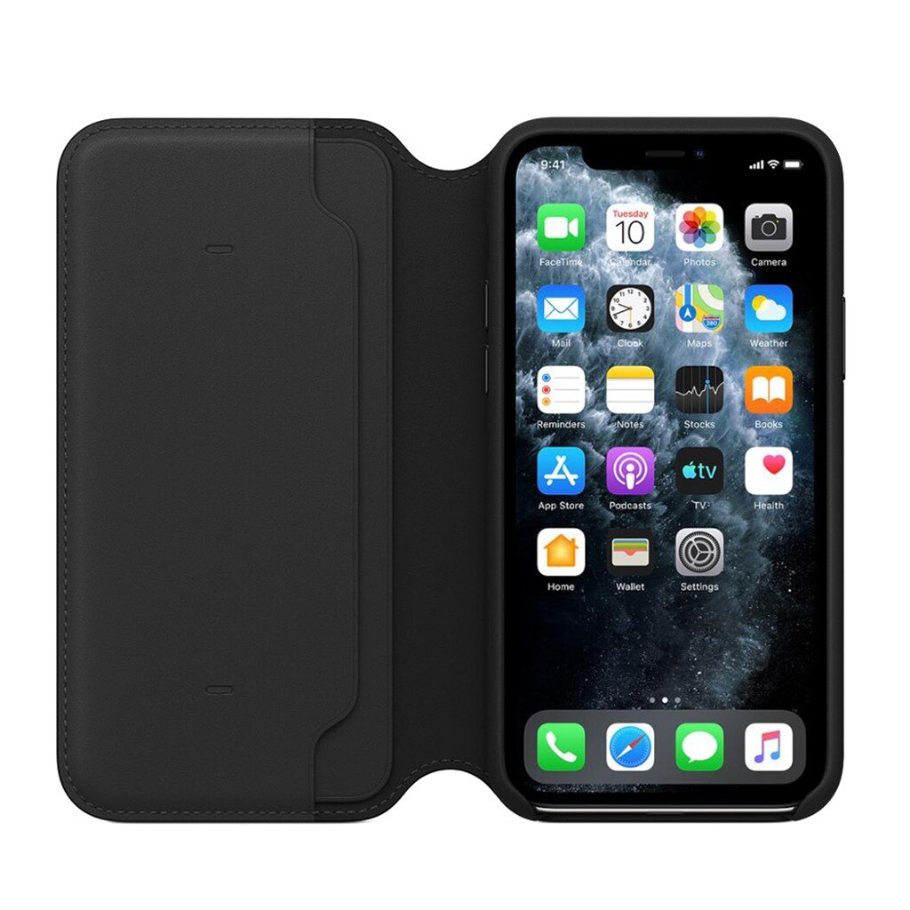 Luxe Lederen Folio Case voor iphone X XS Max XS Portemonnee Slot Card Cover Capa voor iphone 11 pro max Slaap wake Up Case