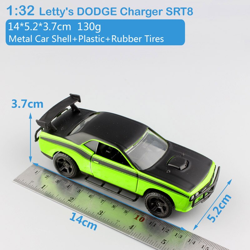 1:32 Bilancia Jada Plymouth Chevy Belair Camaro Dodge Charger ford mustang Pontiac Nissan GTR Giocattoli pressofusi e veicoli modello di auto giocattolo: DODGE Challenger SRT