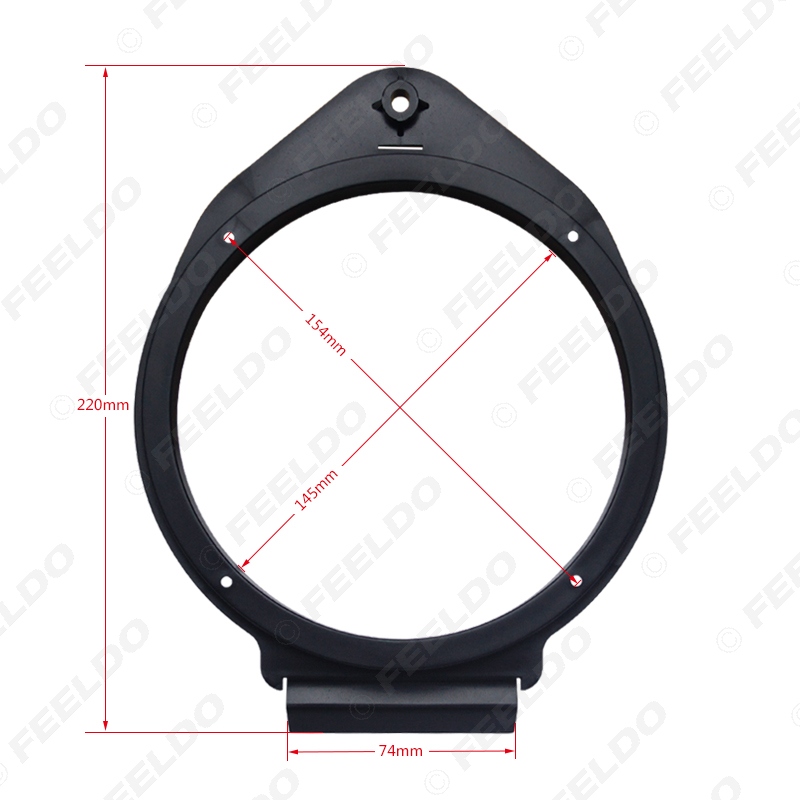 FEELDO-espaciador de altavoz para Buick Excelle/GT/XT/Regal/Lacrosse /Chevrolet/Aveo/Cruze/Trax/Malibu, 1 par, 6,5 pulgadas