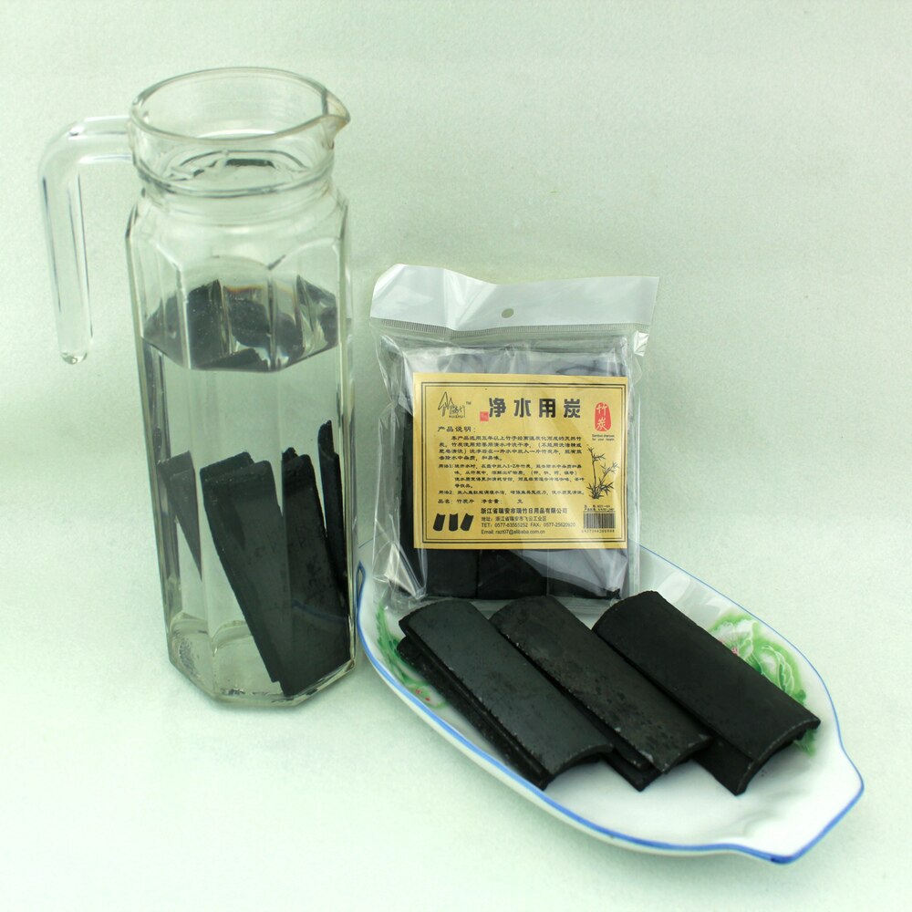 "KingTeaMall" Natural Water Filter Bamboo Charcoal Carbon Clean Human / Pet Drink Water Food Eco-Friendly No Chemical &Pollution