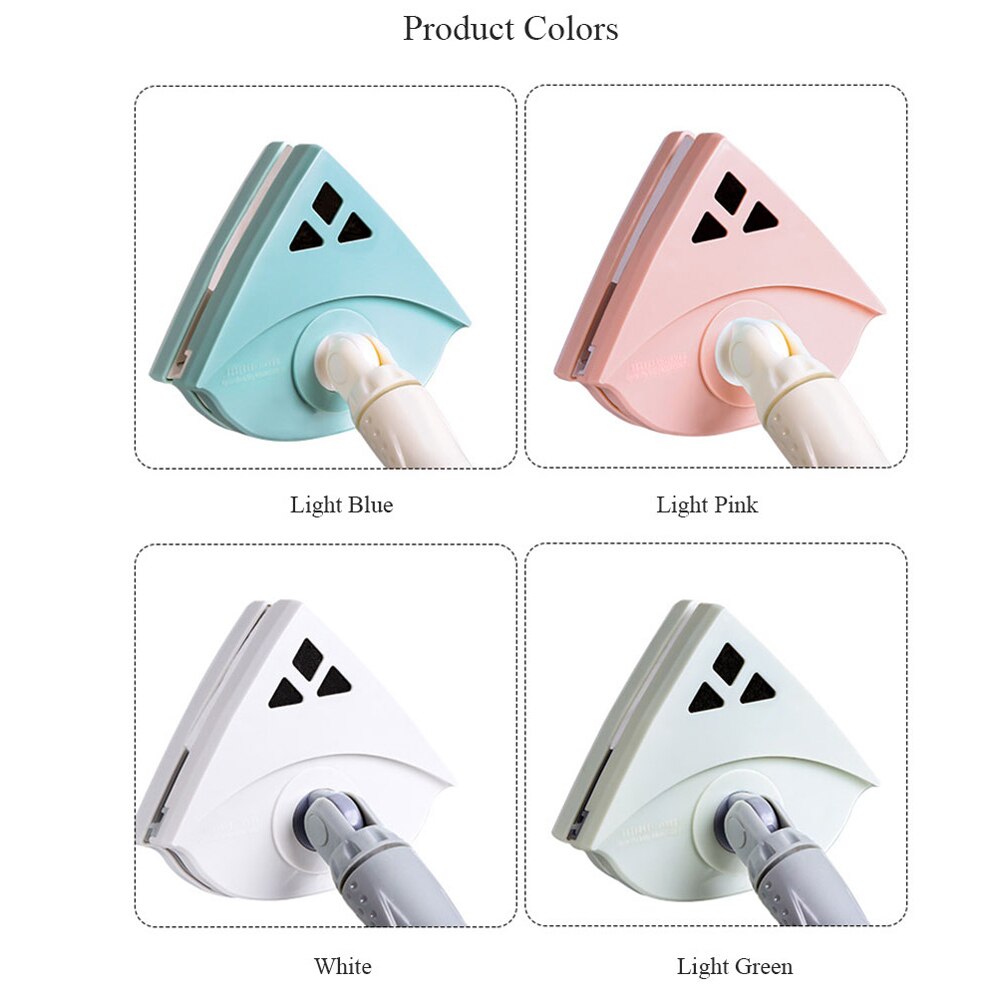 Long Handle Magnetic Window Wiper Glass Cleaner Tool Double Side Squeegee Telescopic rod rotating Household Cleaning Tool Surfac