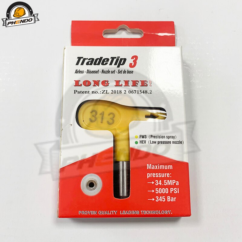 Phendo Tradetip 3 Spray Tip Voor Airless Guns Precisie Sproeikop 109 111 113 209 211 213 215 Airless Nozzle houder Tip