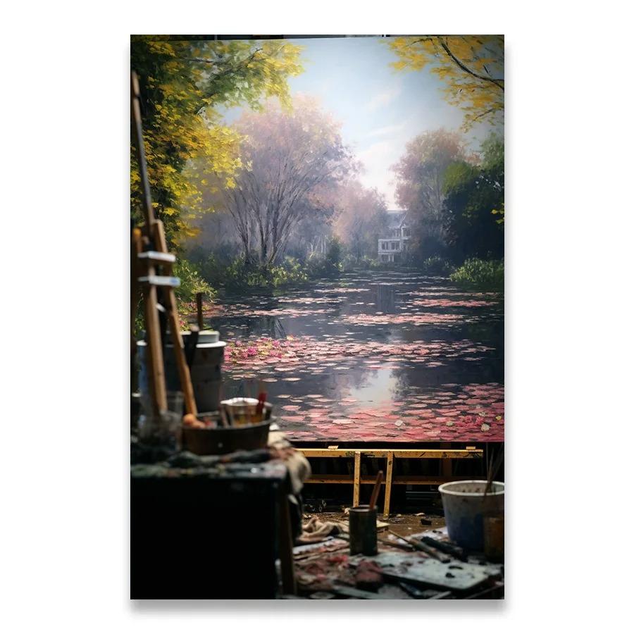 Dekoration billeder værelse vægdekoration helbredende plakater til vægkunst lærred maleri natur landskab smuk natur hjem: Sort / 16 x 24
