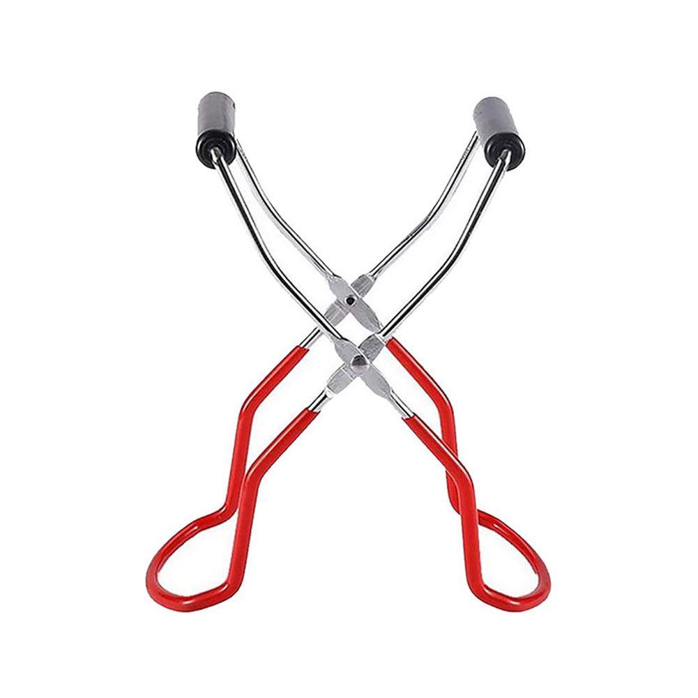 Canning Jar Lifter With Grip Handle Steel Can Tongs Clip Heat Resistance Anti-Clip Jar Glass Bottle Holder Tools