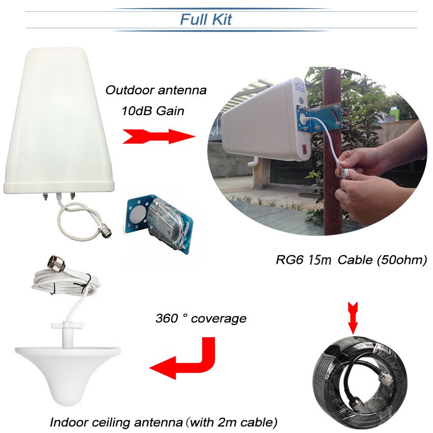 Antennenset für signalverstärker 2g 3g 4g gsm umts lte 800 - 2700 mhz dcs aws wcdma pcs cdma antennenset für signalverstärker  #30