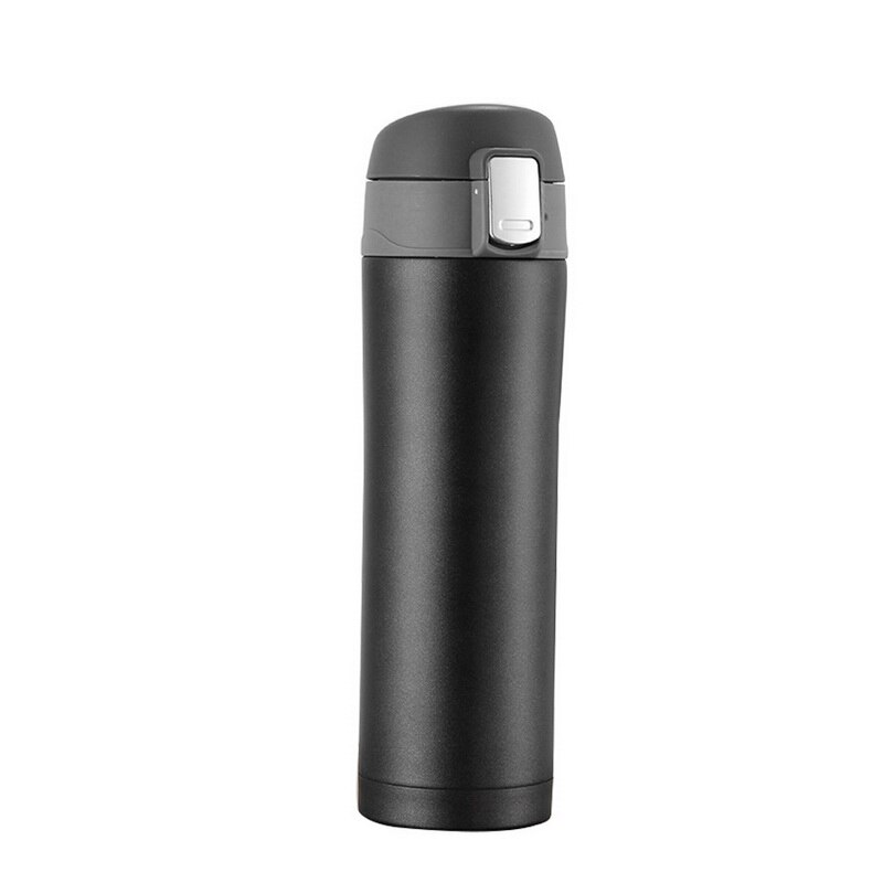 Termo taza de café de doble pared de acero inoxidable vaso de vacío botella termo té Taza Termo de viaje termo taza Thermocup350ML/500M: 500ml  black