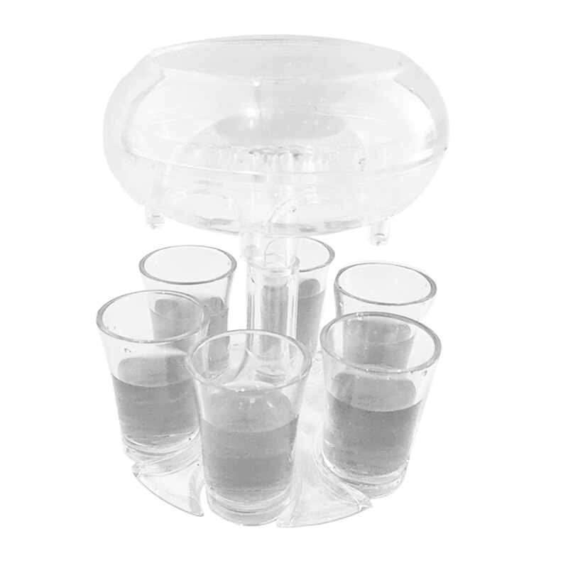 6 schuss Glas Dispenser Halter Wein Whisky Bier Dispenser Rack Bar Zubehör Caddy Schnaps Spender Party Spiele Trinken Tools