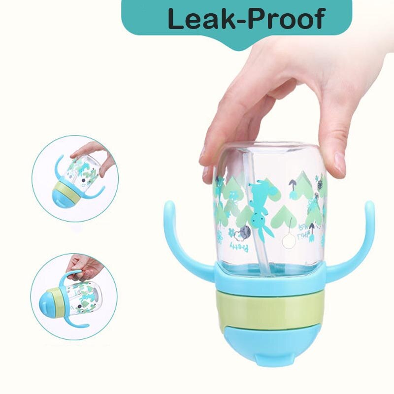 230/450ml schattige babybekers met silicagel voor peuters, kinderen leren eten, drinken, water, fles, trainingsbeker, babyvoedingsbeker