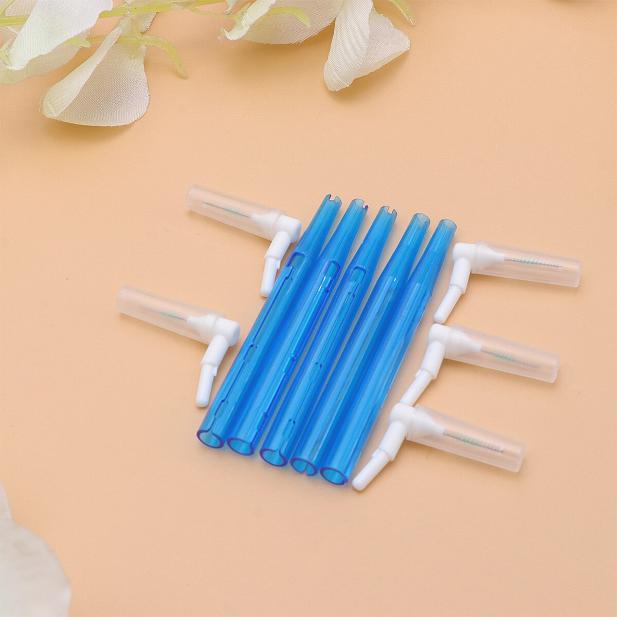 35pcs Interdental Brush Cleaning Tooth Gap Orthodontic L-Shaped Interdental Brushes