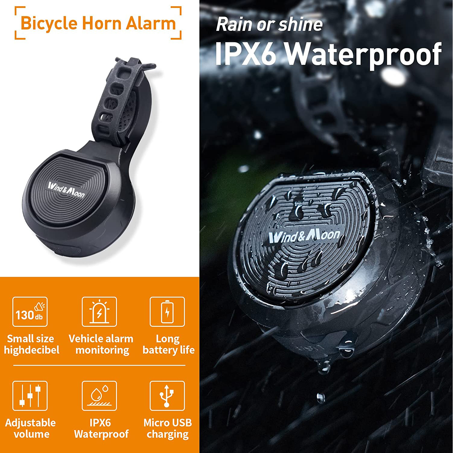 Timbre para bicicleta eléctrica, bocina para patinete eléctrico/carretera/accesorios MTB, anillo de alarma para ciclismo, timbre con altavoz para manillar de bicicleta