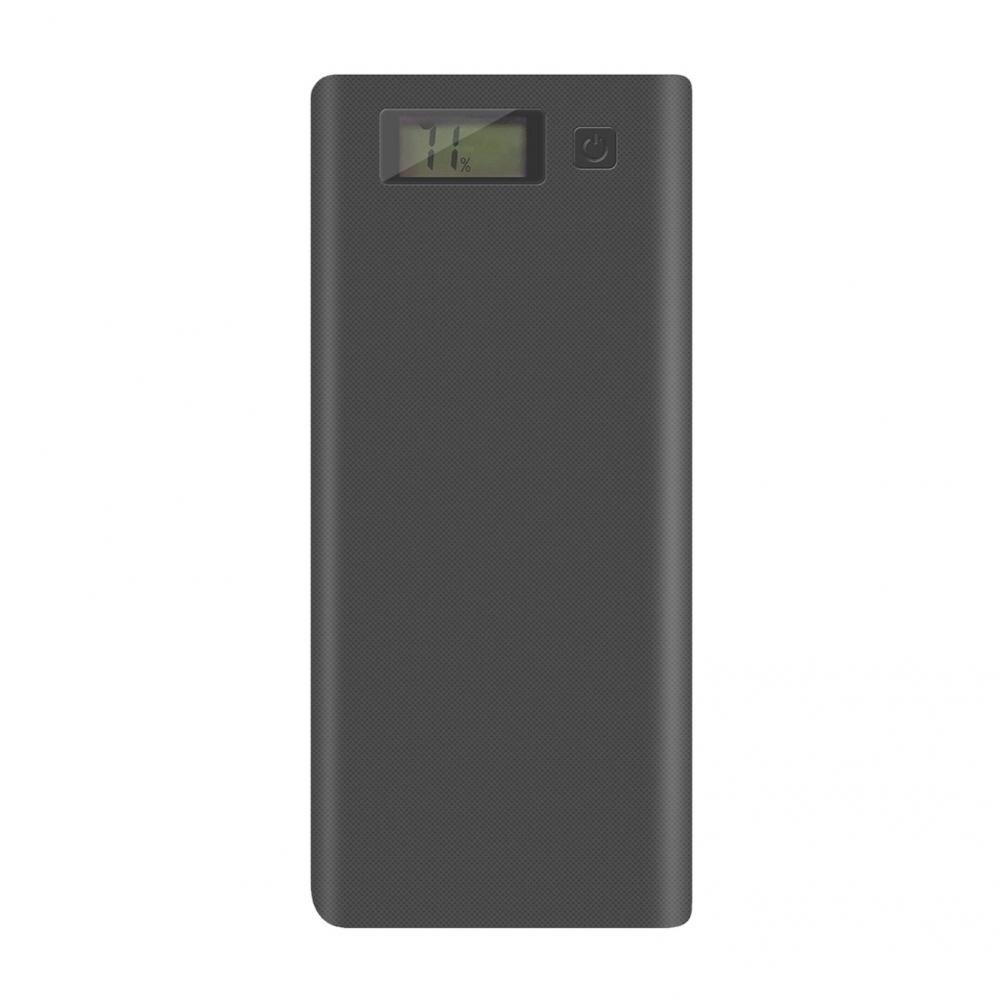 Praktische powerbank-hülle aus kunststoff, tragbare powerbank-box mit komfortablem griff, 2 usb-anschlüsse , 8 x akkus 18650 mobile powerbank