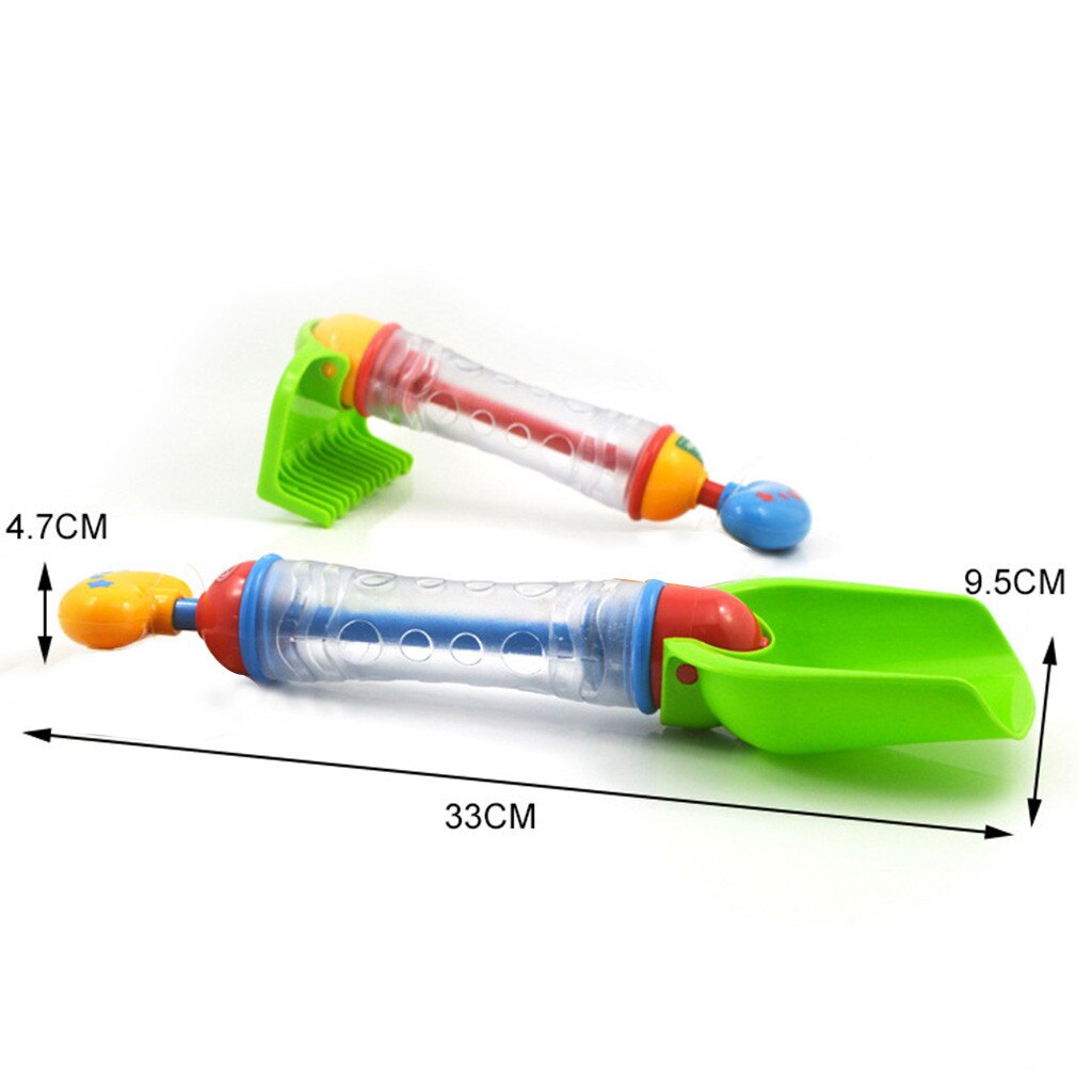 Plastic Strand Zand Speelgoed 2In1 Kids Water Guns Zomer Zwemmen Water Sprinklers Met Zand Graven Schop Hark Kinderen Bad Speelgoed