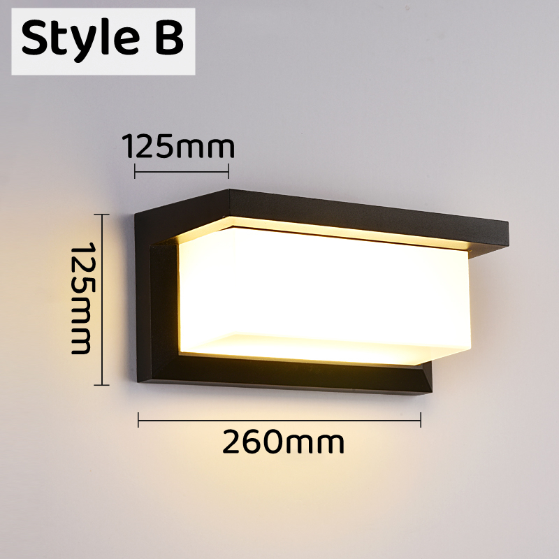 E27 utomhusvägglampor med led-belysning 15w/25w vattentäta  ip65 aluminiumlampetter för trädgård, innergård, heminredning, väggmonterad gatubelysning: Kall vit / 4w