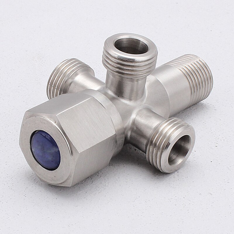 Stainless Steel Angle Valve Wall Mounted Water Control Valve Diverter Toilet Valve for Bathroom Kitchen Sink Basin Water Heater