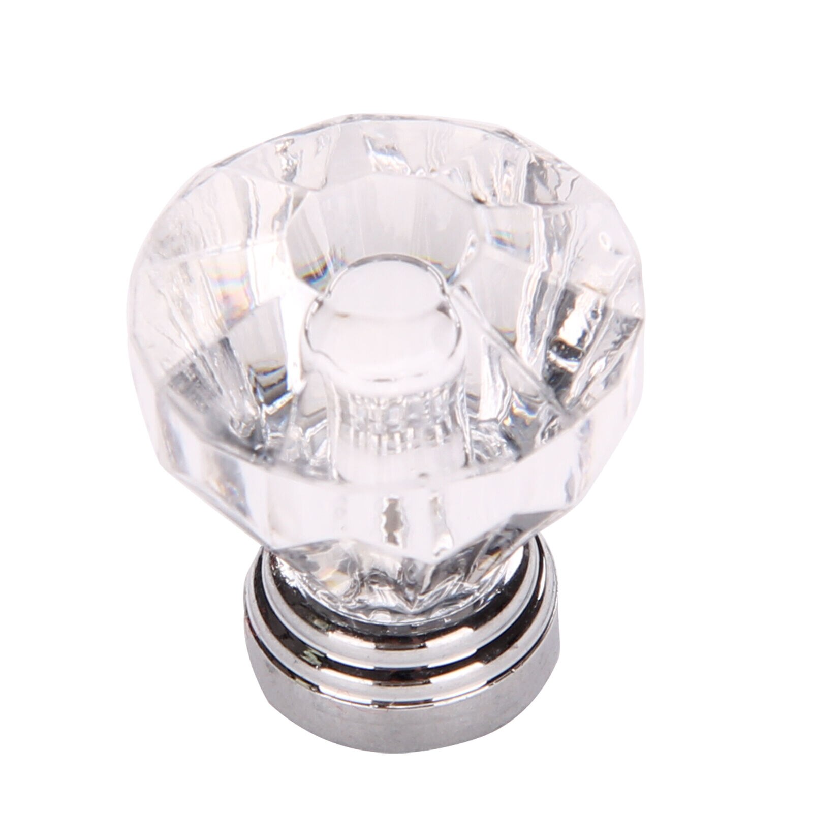 25 / 30mm Diamond Shape Glass Knobs Cupboard Drawer Pull Out Kitchen Cabinet Door Door Handle Door Pull Handle: 30 mm
