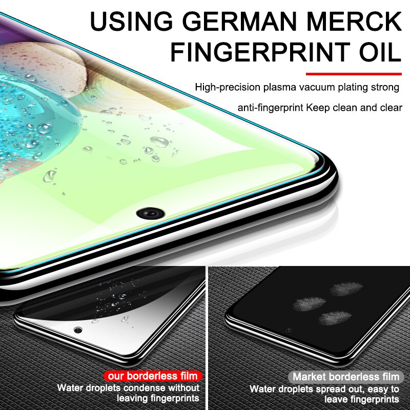 3Pcs Beschermende Glas Op Voor Samsung A50 A70 A71 A51 Screen Protector Gehard Glas Op Samsung A80 A90 A20 a30 A10 A20E Film