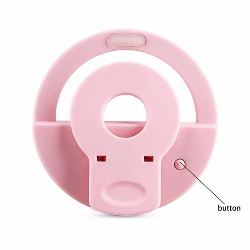 Usb Oplaadbare Led Selfie Ring Licht Mobiele Telefoon Lens Led Ring Licht Draagbare Mobiele Telefoon Lichtgevende Ring Clip Video Live Lamp