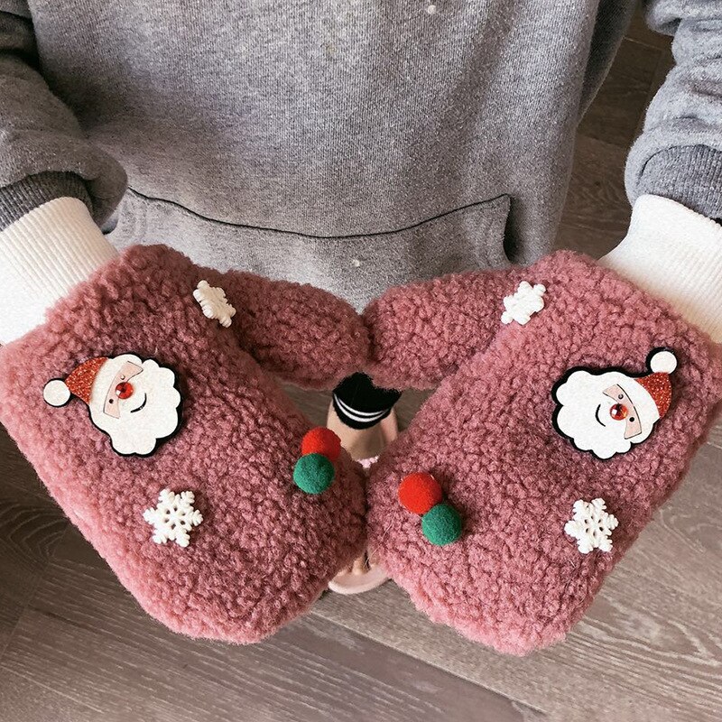 Wecute Christmas Snowflake Kids Warm Gloves for Boy Girl Winnter Versatile Kids Baby Gloves Christmas for Kids: 6