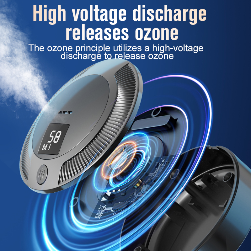 Car air purifier digital deodorizer ozone strong sterilization in addition to formaldehyde smog odor small .