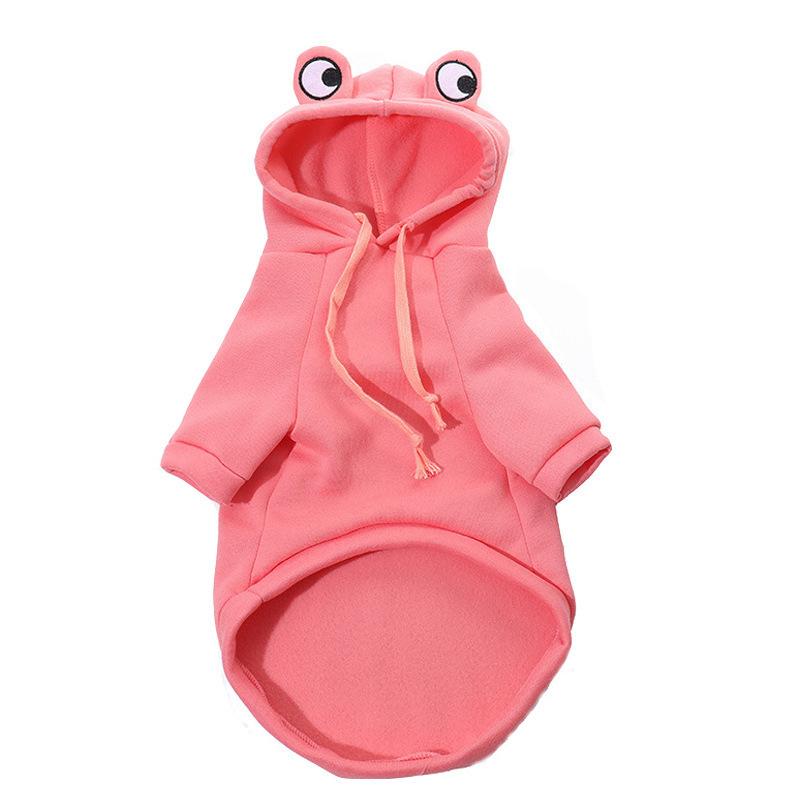 Pet hoodie Dogs clothes bulldog frances apparels for small dog costume coat jackets apparel winter ropa para perros accessories: XL / Pink