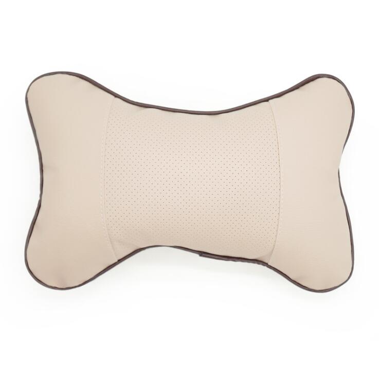 Car seat Neck Pillows Headrest For VW Golf 5 6 7 Jetta MK5 MK6 MK7 CC Tiguan Passat B6 b7 Scirocco Touareg R line GTI Passat: IPcs Beige