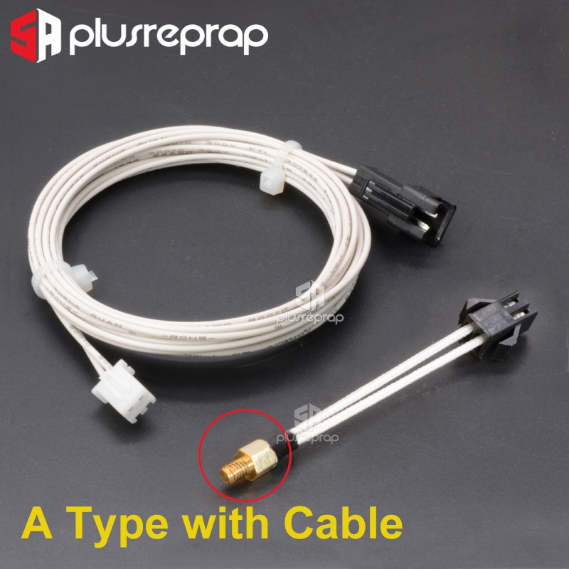 M3 Stud Screw-In Thermistor 100K NTC ATC Semitec 104GT-2 104NT / B3950 300C for 3D Printer Extruder Hotend