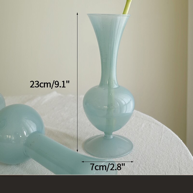 Glass Flower Vase Plant Holder Container INS Flower Vases for Home Wedding Decor Bottle Potted Terrarium: F flower vase