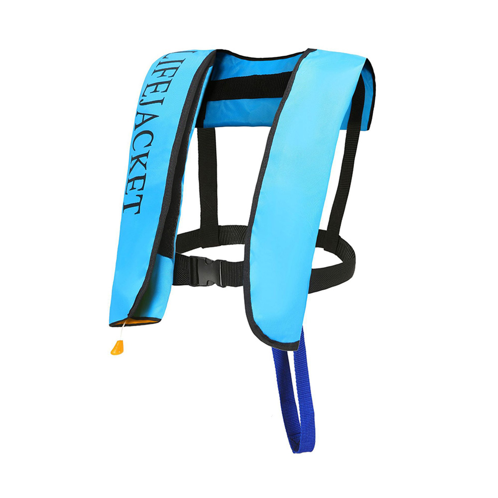 Chaleco salvavidas inflable automático, chaleco salvavidas para natación, pesca, deportes acuáticos, surf, Kayak, rescate de esquí, chaleco salvavidas de seguridad: Azul cielo