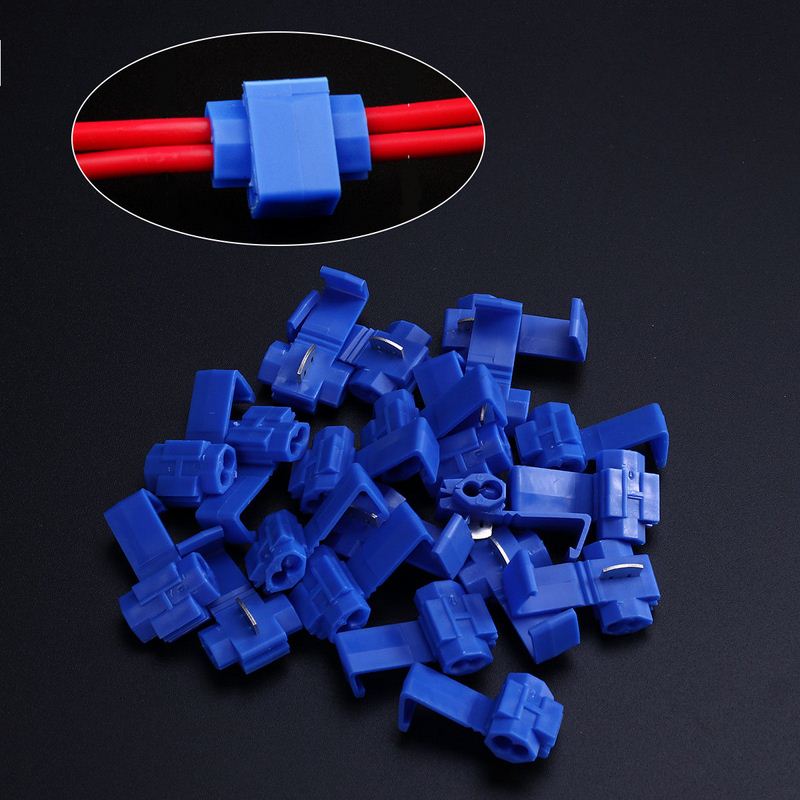 100Pcs Assorted Insulated Quick Splice Wire Connector Crimp Terminals Set Kits For Cars Electrical Cable Connector End Terminal