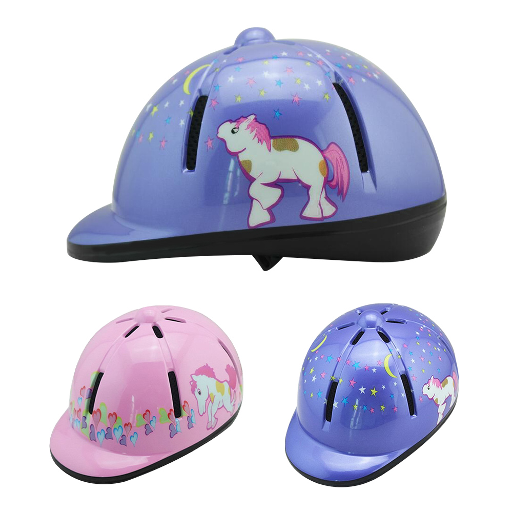 Boys Girls Cycling for Kids Universal Horse Riding Helmets Adjustable Safety Sports Protective Equipment Head Protection Hat