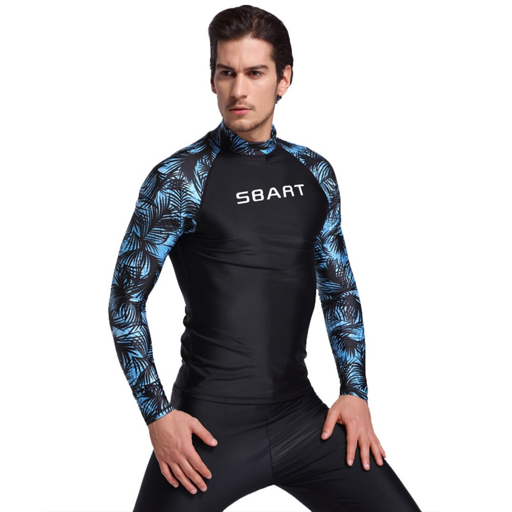 New men's diving split sunscreen surfing rash shirt long-sleeve anti-uv shirt rash protection snorkeling surfing top